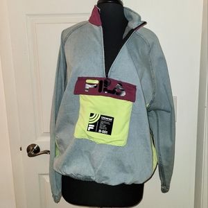 Fila denim oversized jacket/pullover unisex